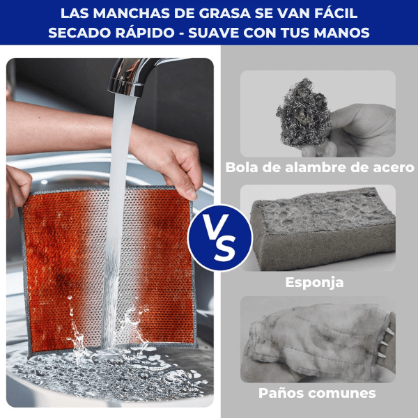 GrasaZero® - Limpieza profunda en segundos, sin rayar (5 paños)