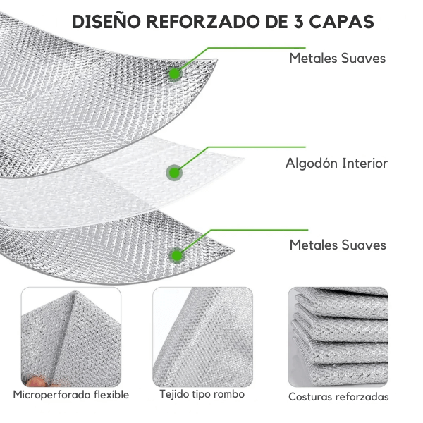 GrasaZero® - Limpieza profunda en segundos, sin rayar (5 paños)