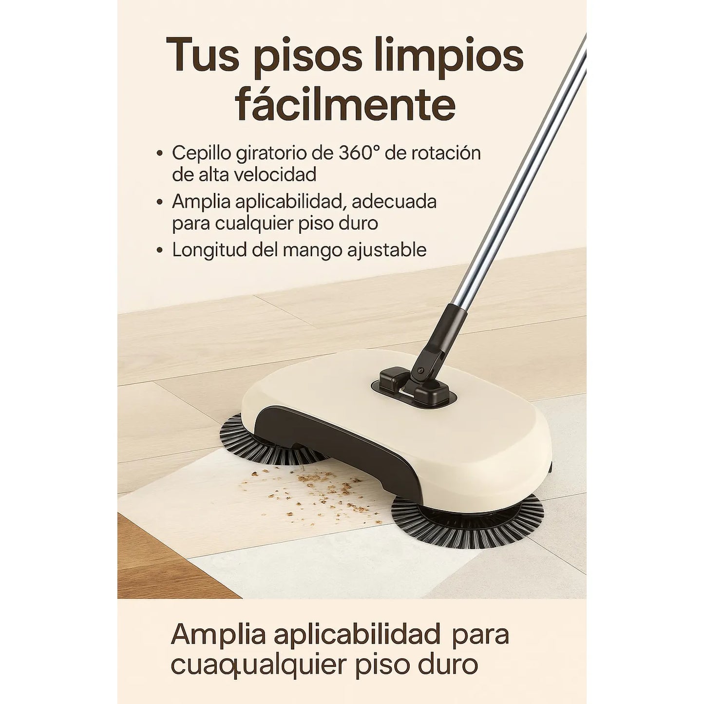 Escoba Barredora Automática 3 en 1