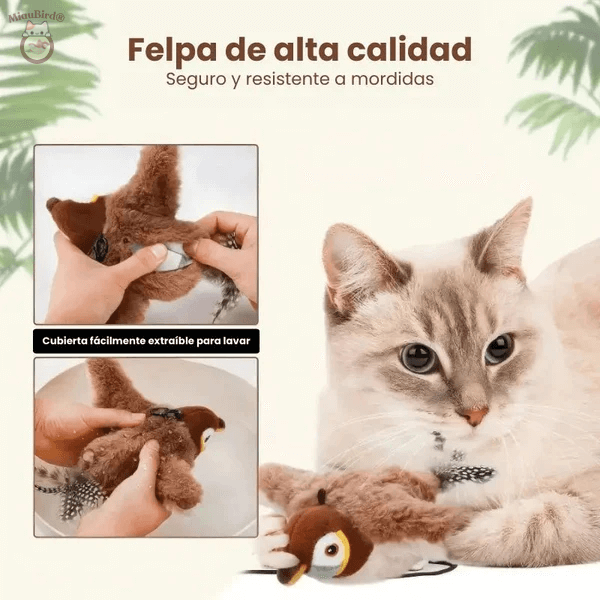 MiauBird® - Activa el instinto cazador de tu Michi y manténlo entretenido en casa